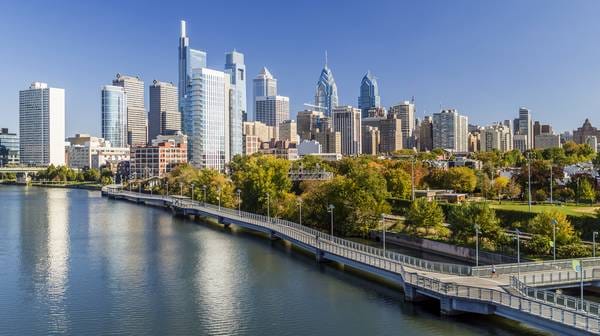 De skyline van Philadelphia Foto: Nick Lang for PHLCVB