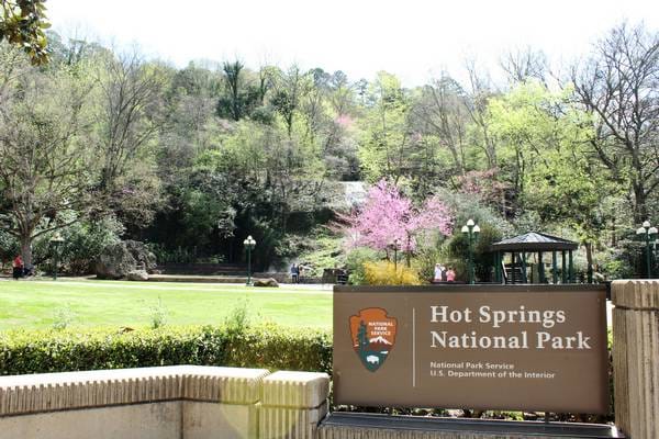 Jackson sprak zich uit voor de thermale bronnen van Hot Springs, Arkansas