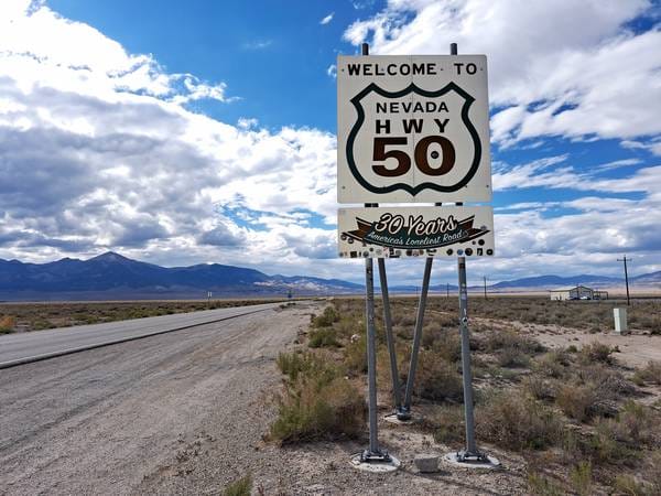 The Loniest Road in America, Nevada - Foto Jaap van Splunter